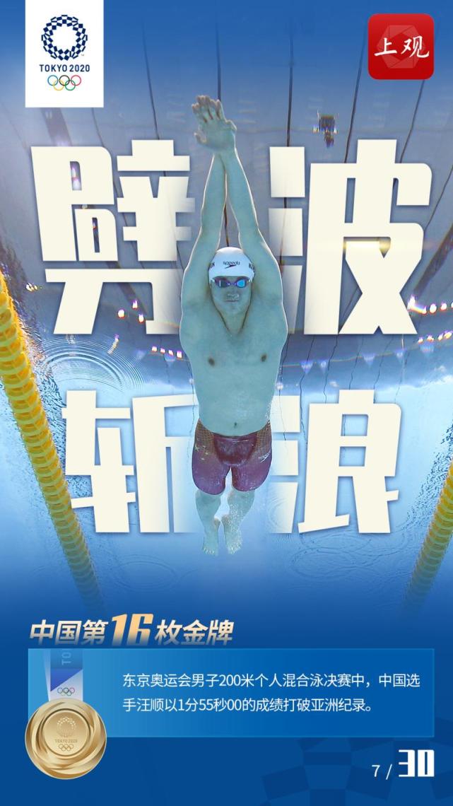 【奥运海报集锦】男子200米个人混合泳冠军,汪顺成中国泳坛新一哥