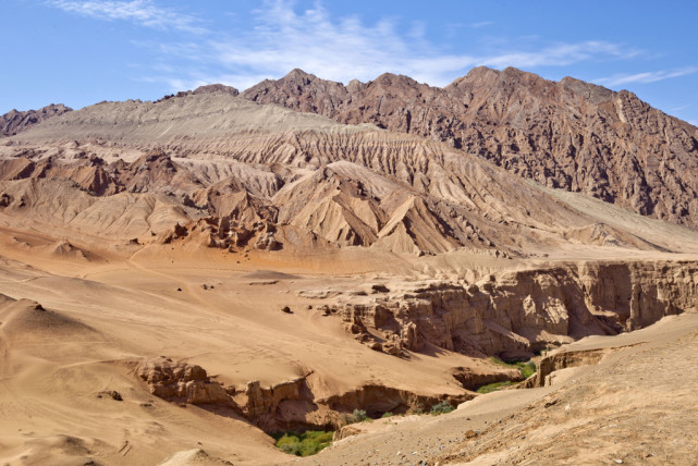 火焰山中最壮美的峡谷吐峪沟大峡谷