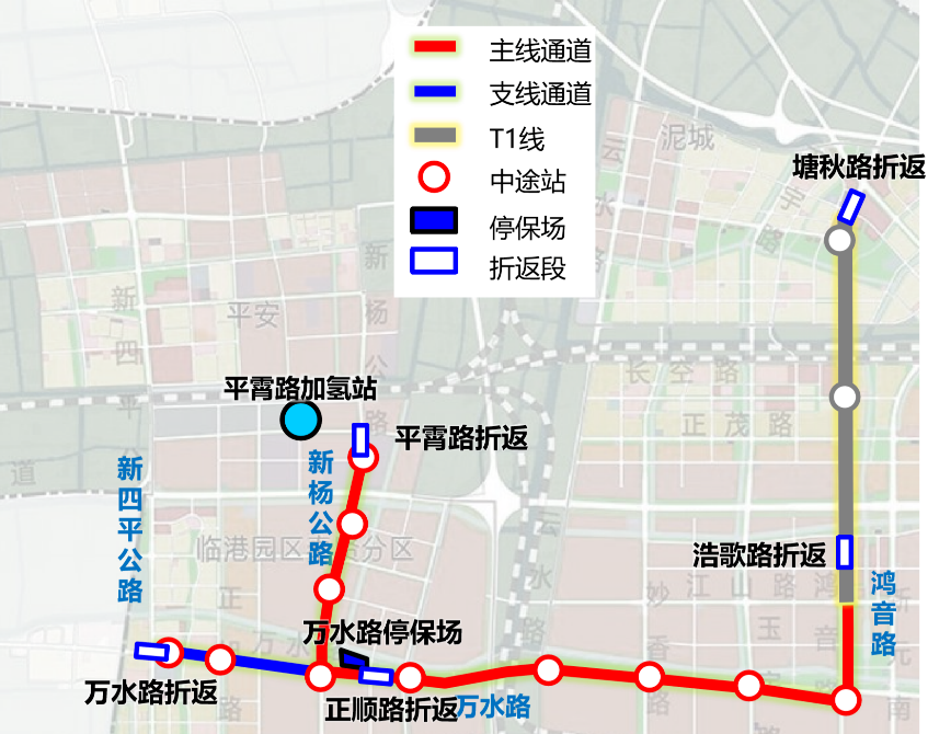 中运量公交车t6线配套临港新片区首座油氢合建站开工建设