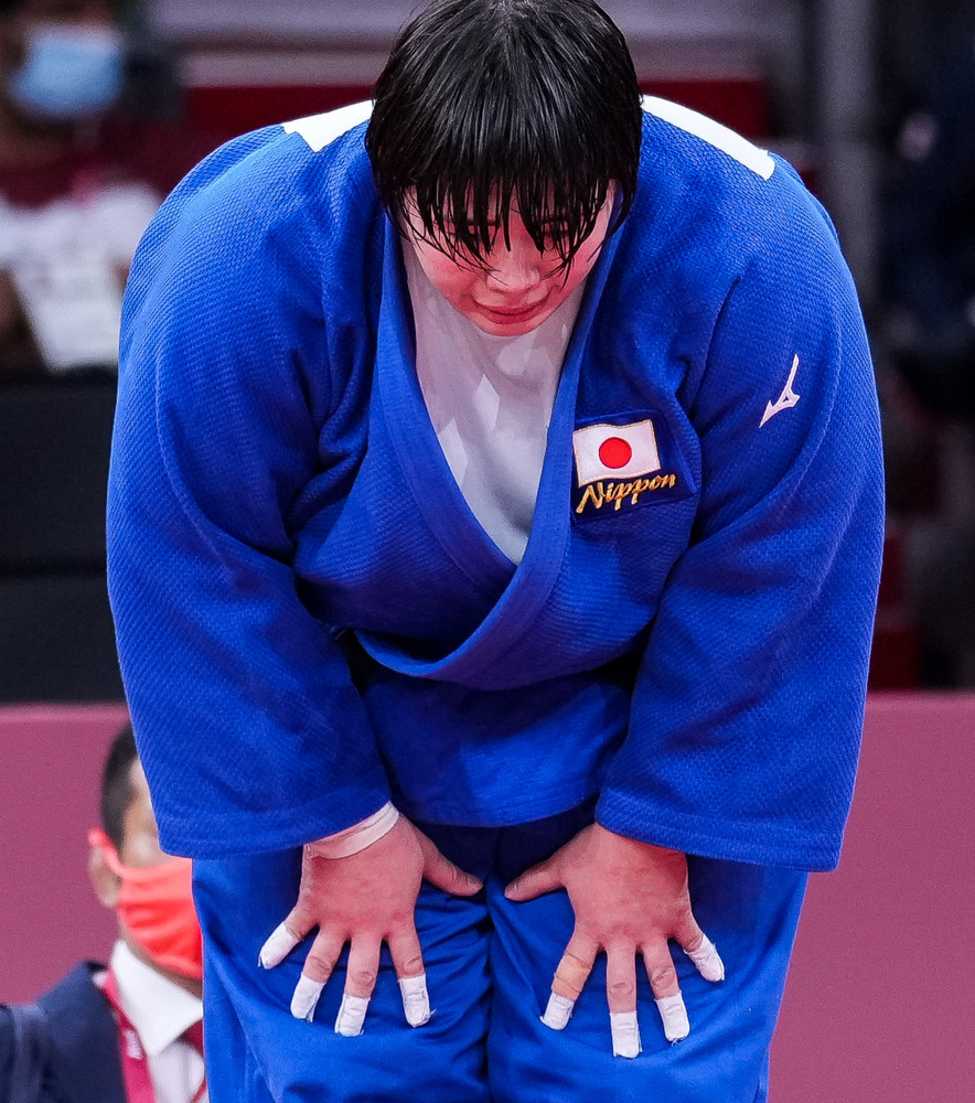(东京奥运会)柔道——日本选手素根辉夺得女子78公斤以上级冠军