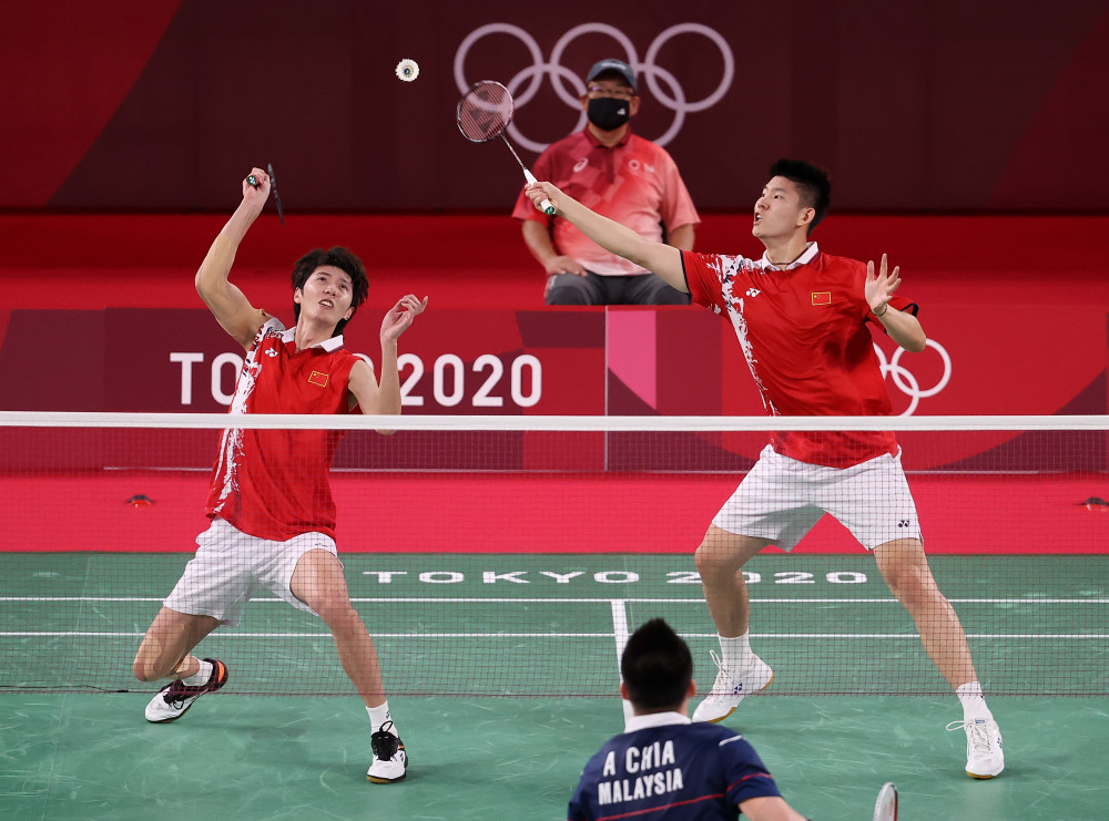 东京奥运会羽毛球男双半决赛李俊慧刘雨辰晋级