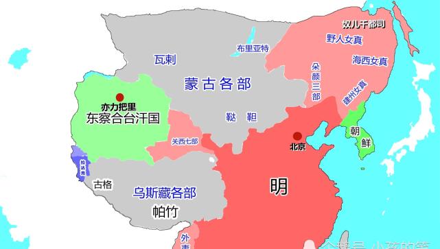 从地图看明朝疆域变迁抛开地图开疆200多年的分裂清晰可见
