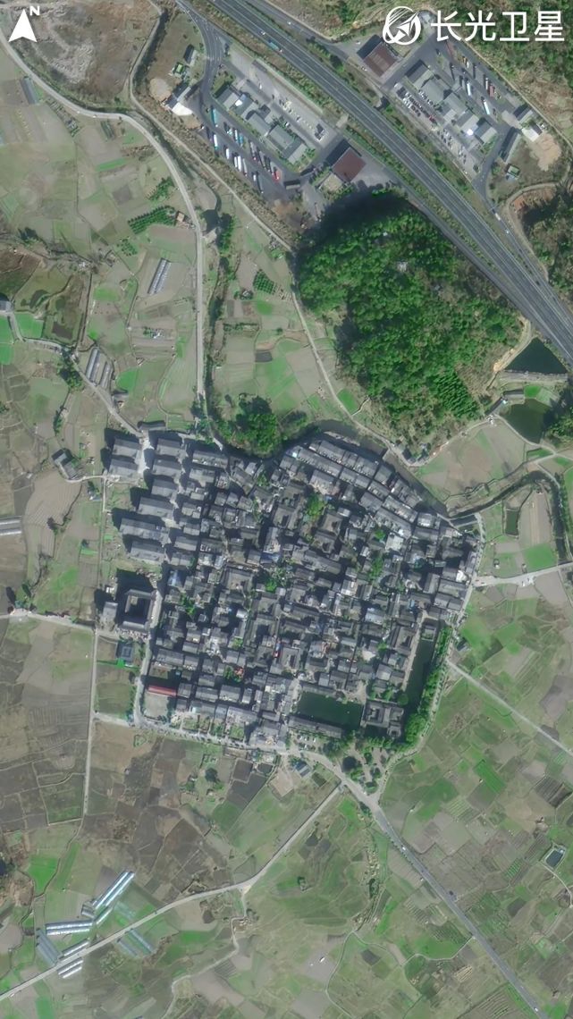 卫星x乡村旅游浙江省温州市永嘉县岩头镇苍坡村