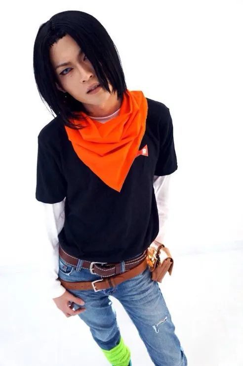 cosplay龙珠z人造人17号笃郎日本小哥哥帅气