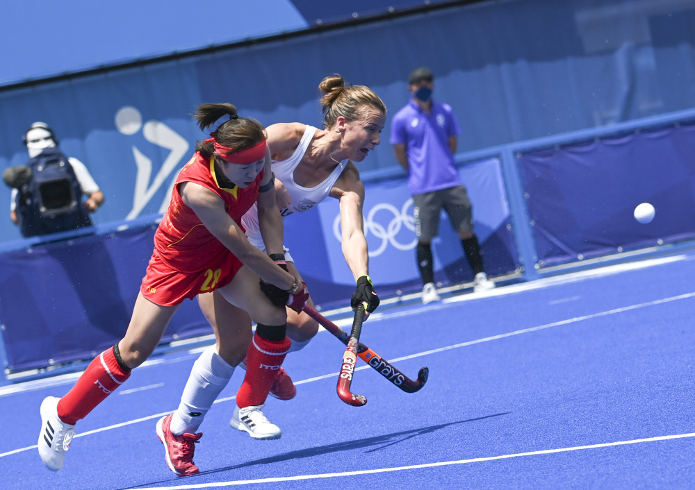 (东京奥运会)曲棍球——女子小组赛:中国胜新西兰