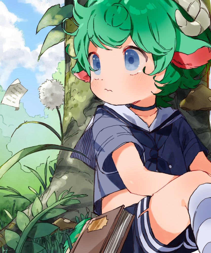 画师thebrushking鉴赏|生活在虚空世界的羊角男孩卡普里