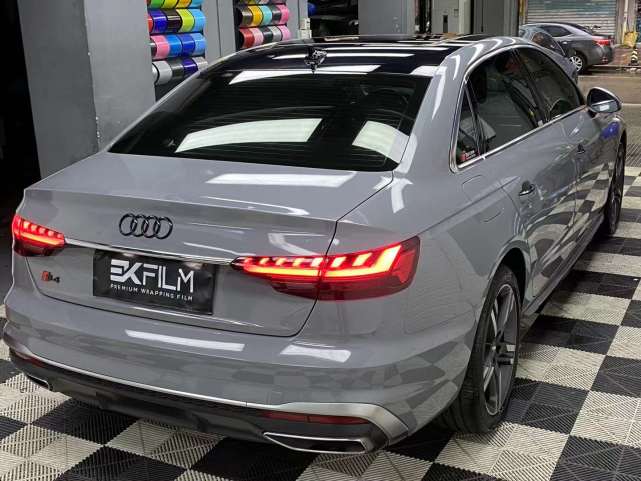 奥迪a4l全车贴膜ekfilm-ek改色膜pet纳多灰