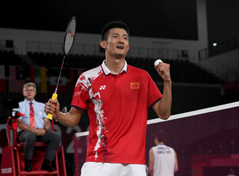 东京奥运会羽毛球男单谌龙晋级四强2