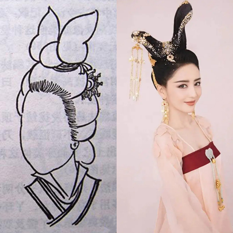 看韩国这个飞仙髻我傻了来让你们见识一下真正的中式发髻