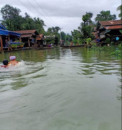 缅甸克伦邦多地被淹妙瓦底边境运输或将被迫暂停