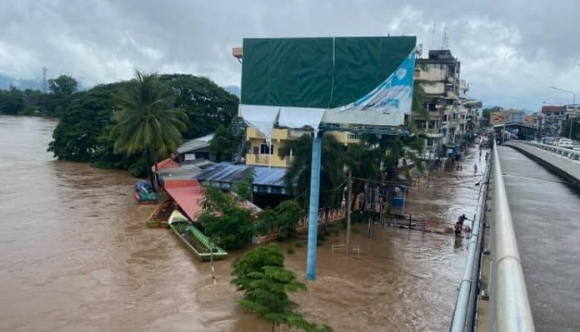 緬甸克倫邦多地被淹妙瓦底邊境運輸或將被迫暫停