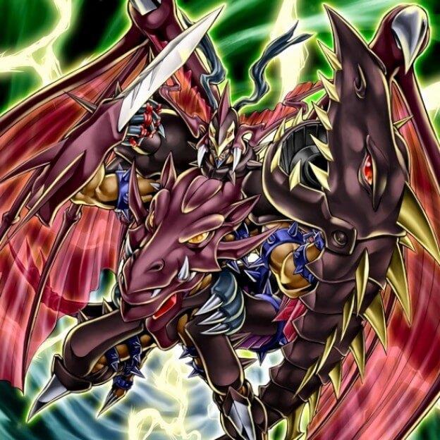 首先第一效果是自己场上有一张命运英雄英雄血魔帝或者是龙骑兵的情况