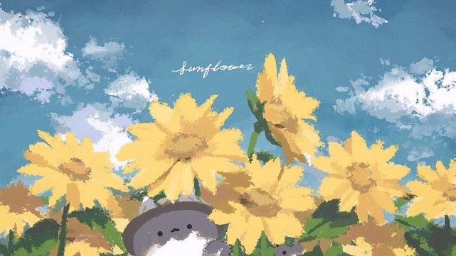 壁纸背景温暖治愈小猫咪