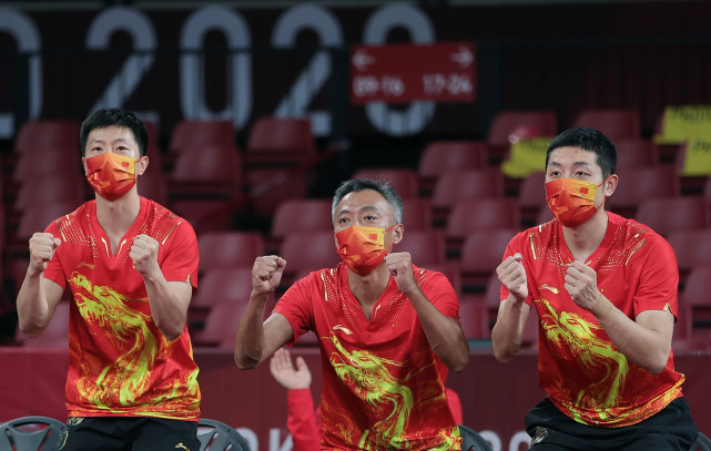 中国队晋级八强|东京奥运会|乒乓球|许昕|马龙|王东震|中国队