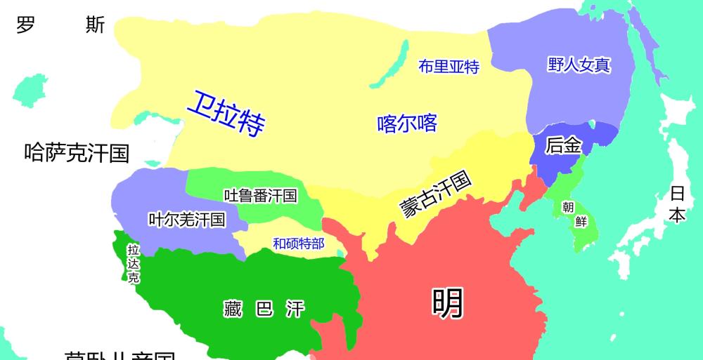 从地图看明朝疆域变迁抛开地图开疆200多年的分裂清晰可见