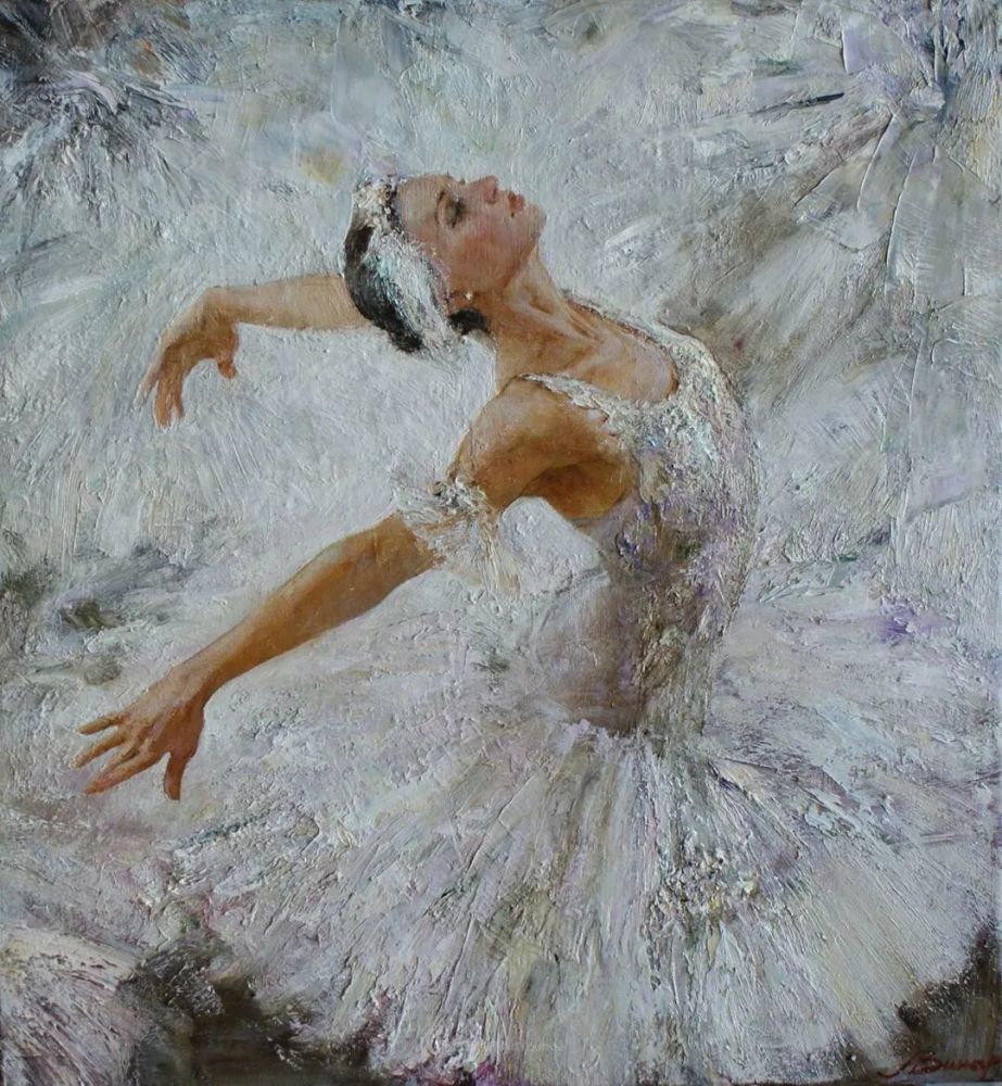 芭蕾舞蹈绘画演绎着俄罗斯女画家的魅力