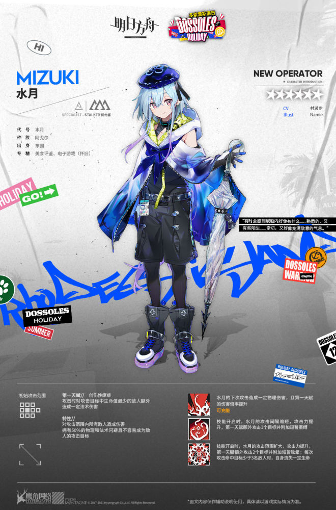 明日方舟六星特种干员水月即将到来玩家他跟萌王真的很像