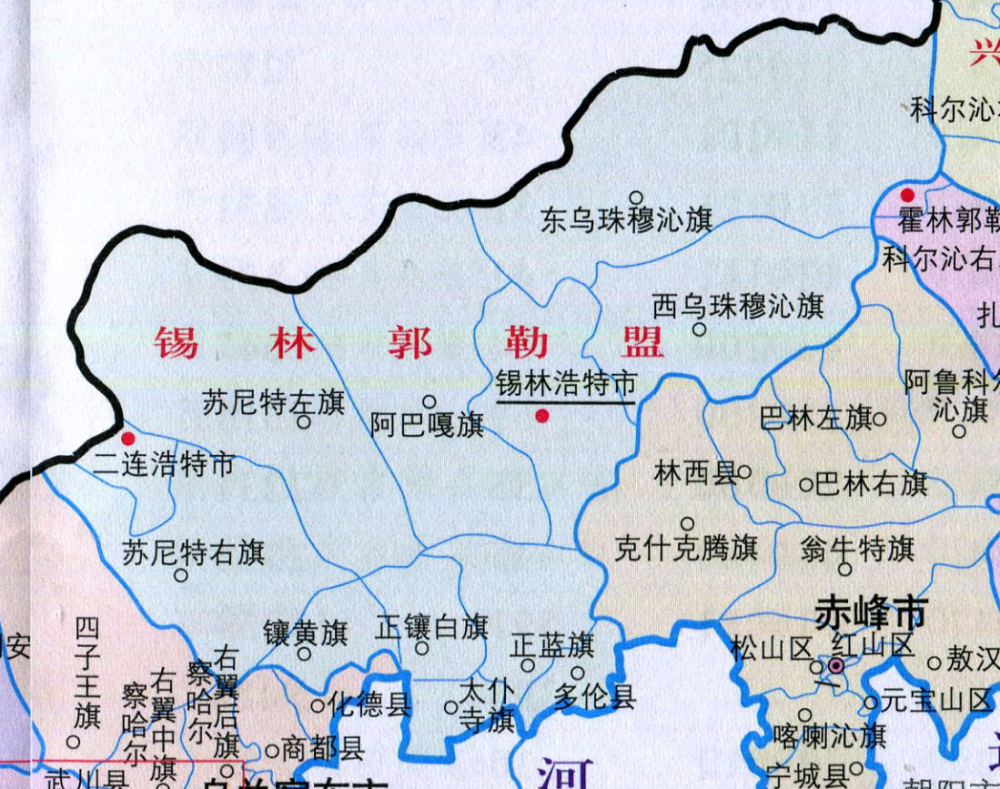 太仆寺旗行政地图图片
