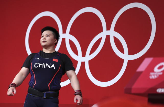 东京奥运会举重女子87公斤级中国选手汪周雨夺冠
