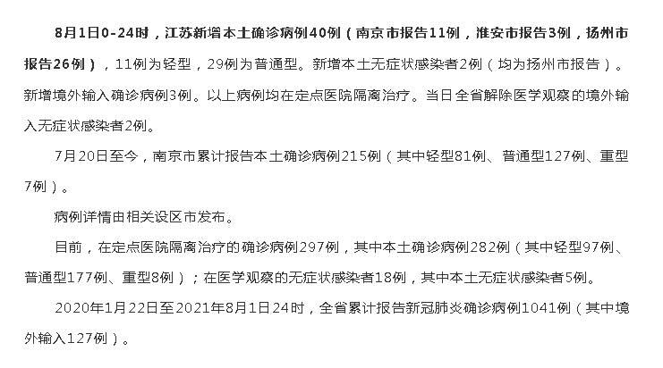 扬州公布新增26例病例轨迹