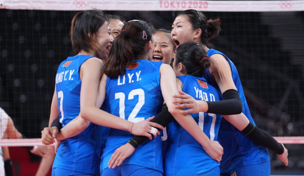 东京奥运会排球女排小组赛中国胜阿根廷2