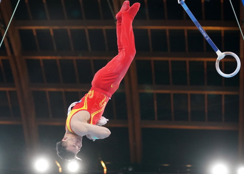 (东京奥运会)体操——刘洋夺得男子吊环冠军(3)_腾讯新闻