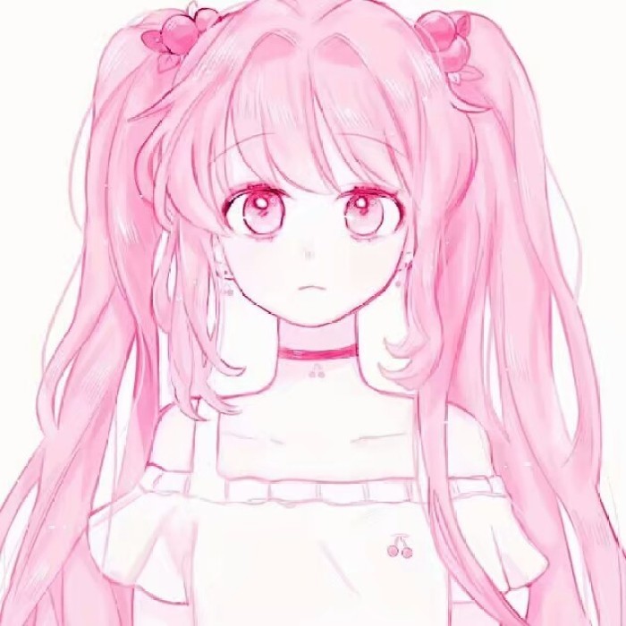 粉系超甜少女心头像