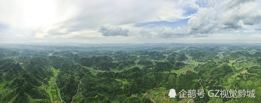 岑巩羊桥乡航拍风景美如画犹如第二个万峰林岑巩版