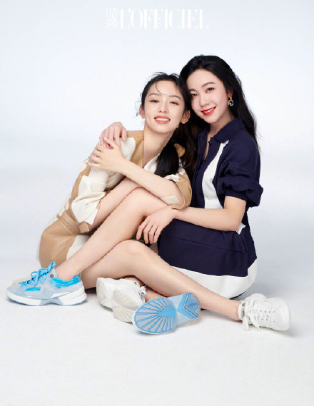 看金晨和她姐姐,周也和她姐姐合照,网友感叹美貌真的是基因彩票