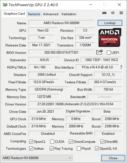 给对手蓄力一击，AMD Radeon RX 6800M显卡深入测试_腾讯新闻