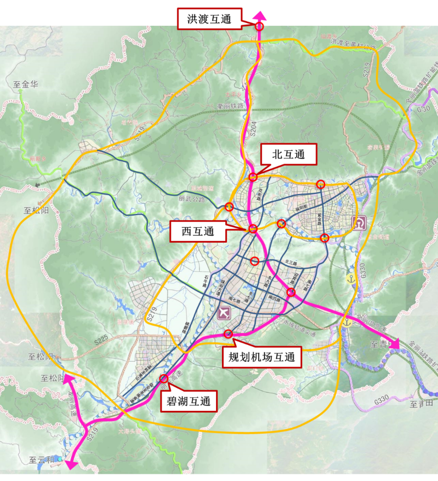 总投资146亿元丽水三环要来了看看你家在几环