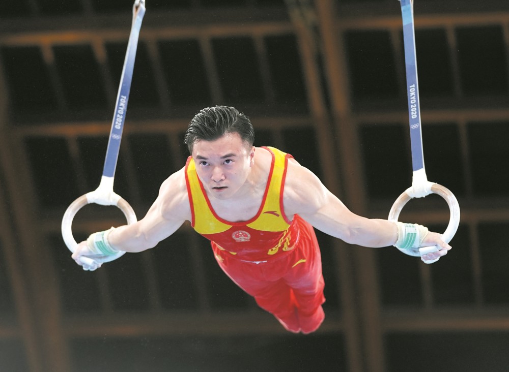 刘洋,尤浩,这一对并肩作战了八年的亲密队友,昨日在奥运会的吊环决赛