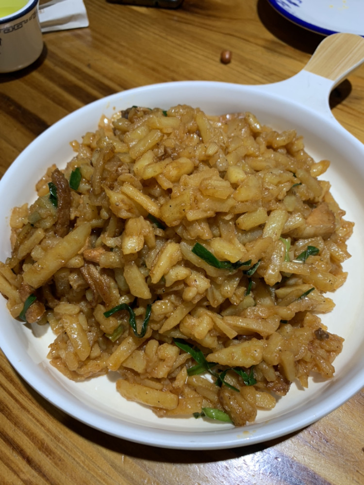 包头美食山药芥芥烙油饼