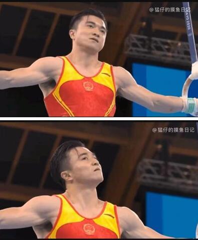 吊环冠军刘洋扭脖子邪魅表情火到国外国际奥委会发推怎会有人竞技时还