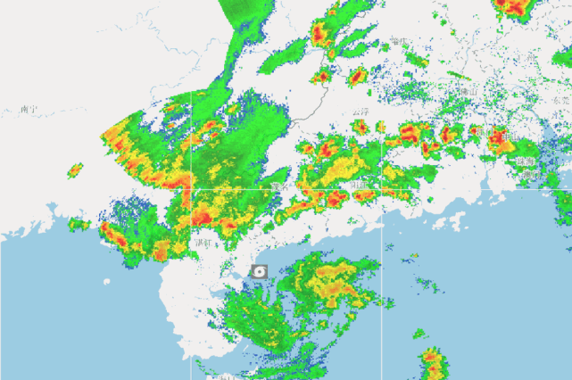 (图为8月2日16时40分前后的雷达回波动态图)