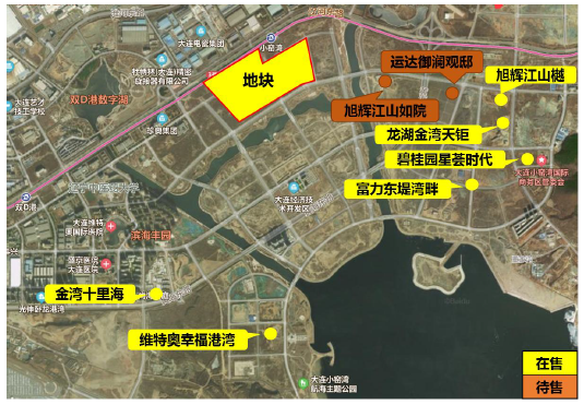 宗地所在的开发区小窑湾板块是全市热点板块之一,地块周边主力在售