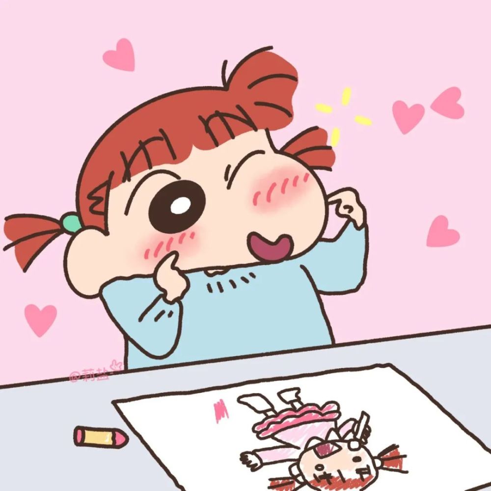 头像蜡笔小新头像甜妹小众日常温柔文案