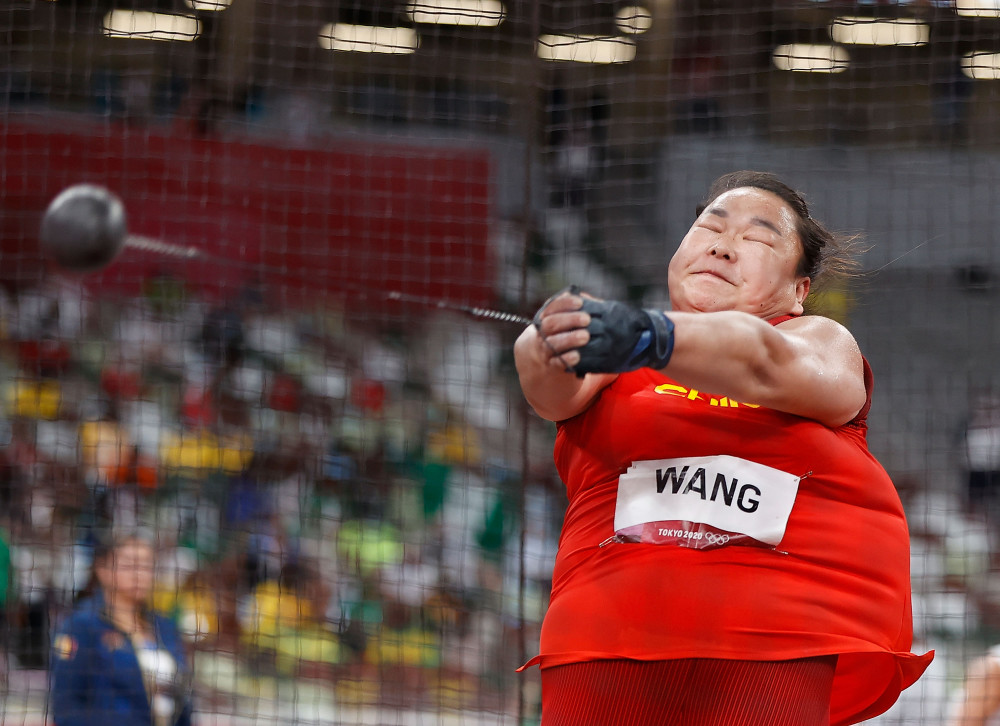 (东京奥运会)田径——女子链球:中国选手王峥获得银牌(6)