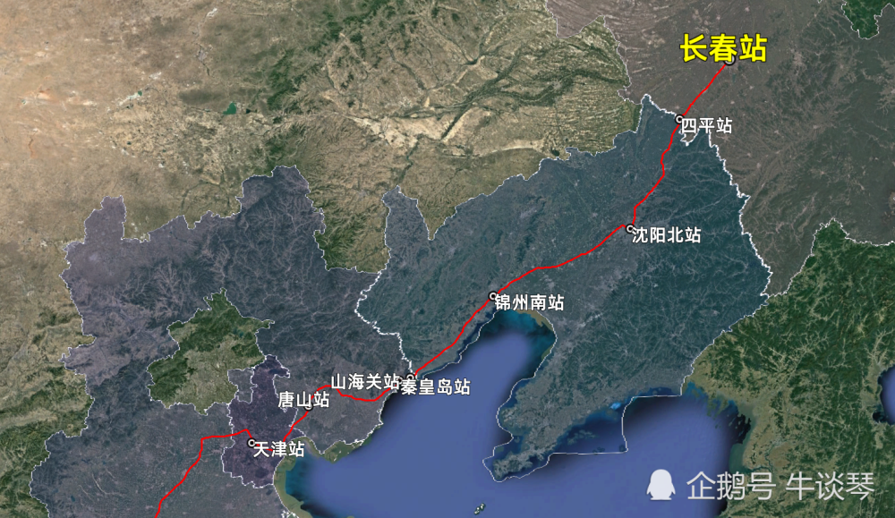 z384次列车运行线路图:吉林长春开往海南三亚,全程4625公里