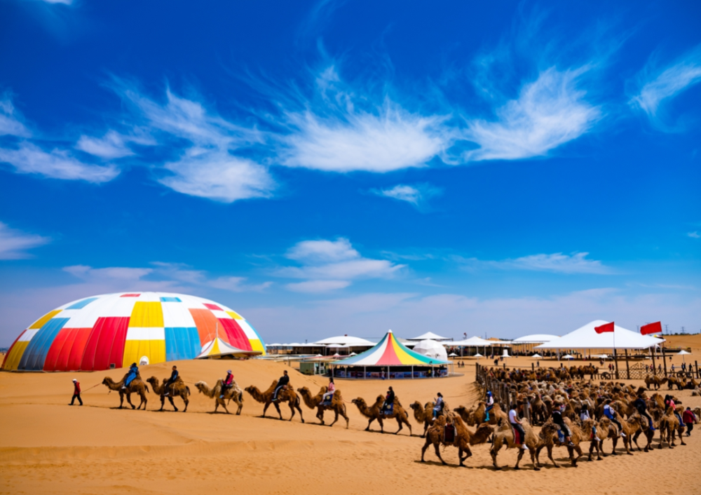 网红打卡地徜徉响沙湾聆听沙子在唱歌
