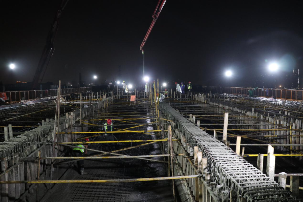 配合杭台高铁投入使用教七路挑灯夜战确保年底通车