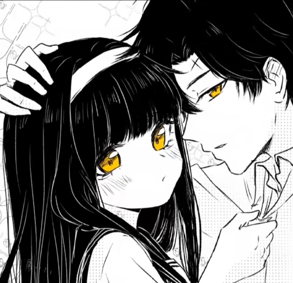 黑白动漫情头|雾里难藏爱欲