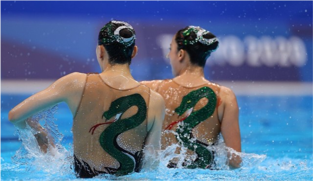 4日中国军团夺金点青蛇组合黄雪辰孙文雁花样游泳全力冲金铁娘子辛鑫
