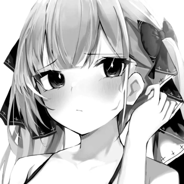 黑白动漫女生头像相遇总有原因不是恩赐就是教训
