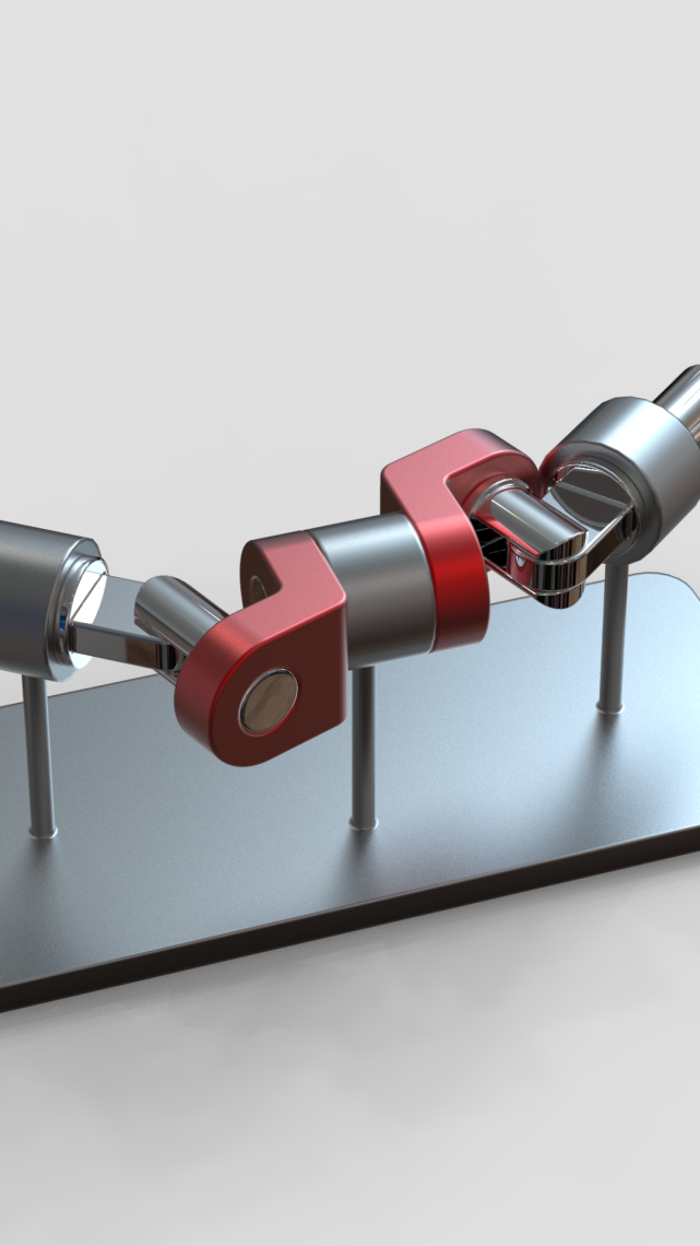用solidworks制作的对称角传动装置