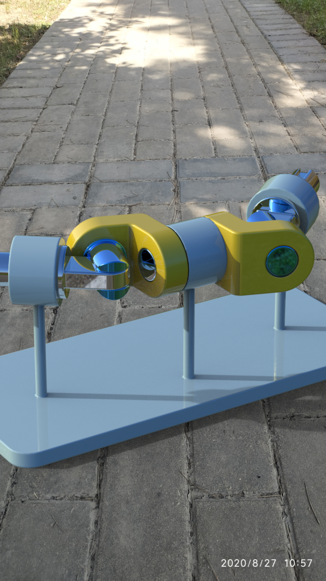 用solidworks制作的对称角传动装置