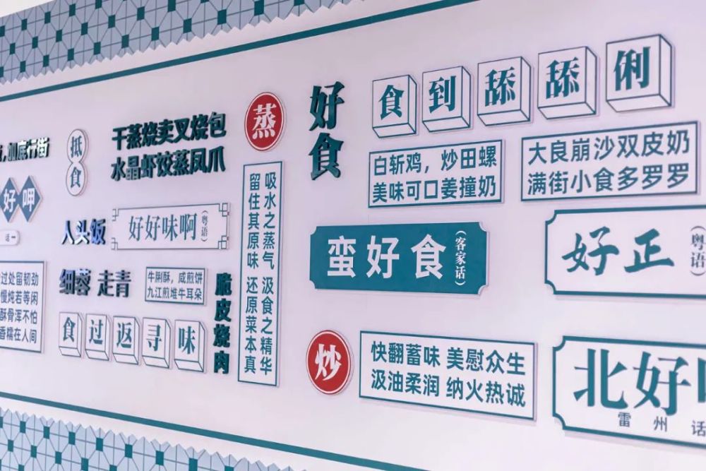 二楼餐厅环境:大厦"切角位"落地玻璃窗,粤语饮食文化墙编辑 / nan图片