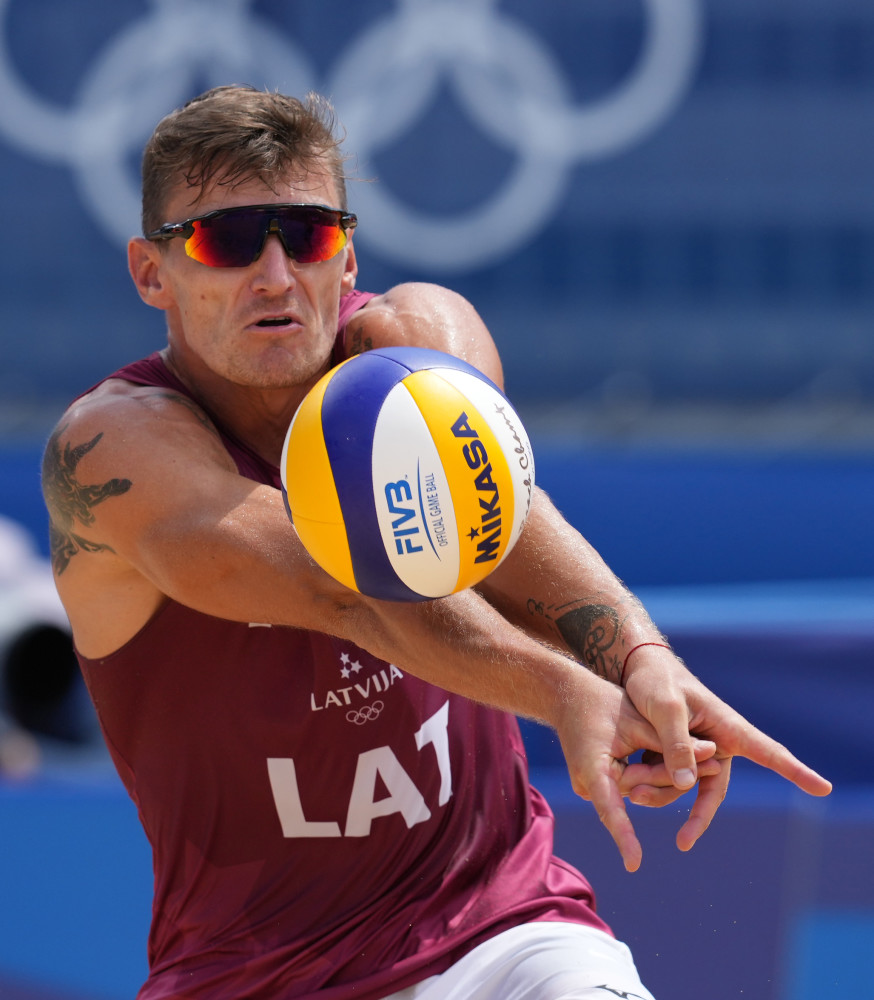 (东京奥运会)沙滩排球——拉脱维亚组合晋级男子半决赛