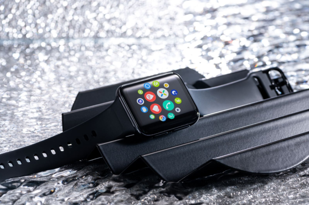 oppowatch2铂黑版图赏低调的外观下是丰富的功能体验