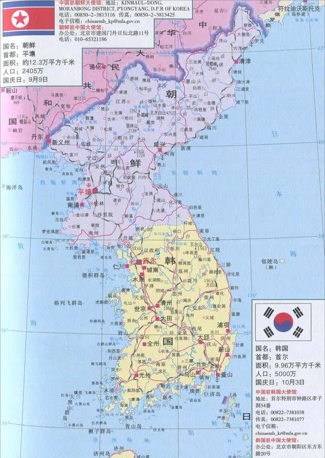 东北与朝鲜接壤地图图片